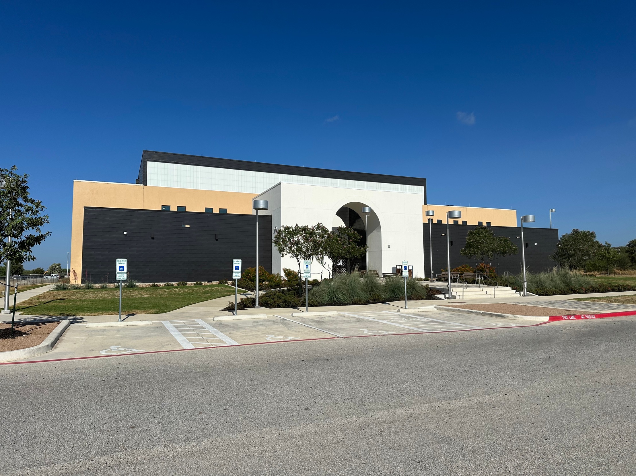 Entrance to the universities recreational center.