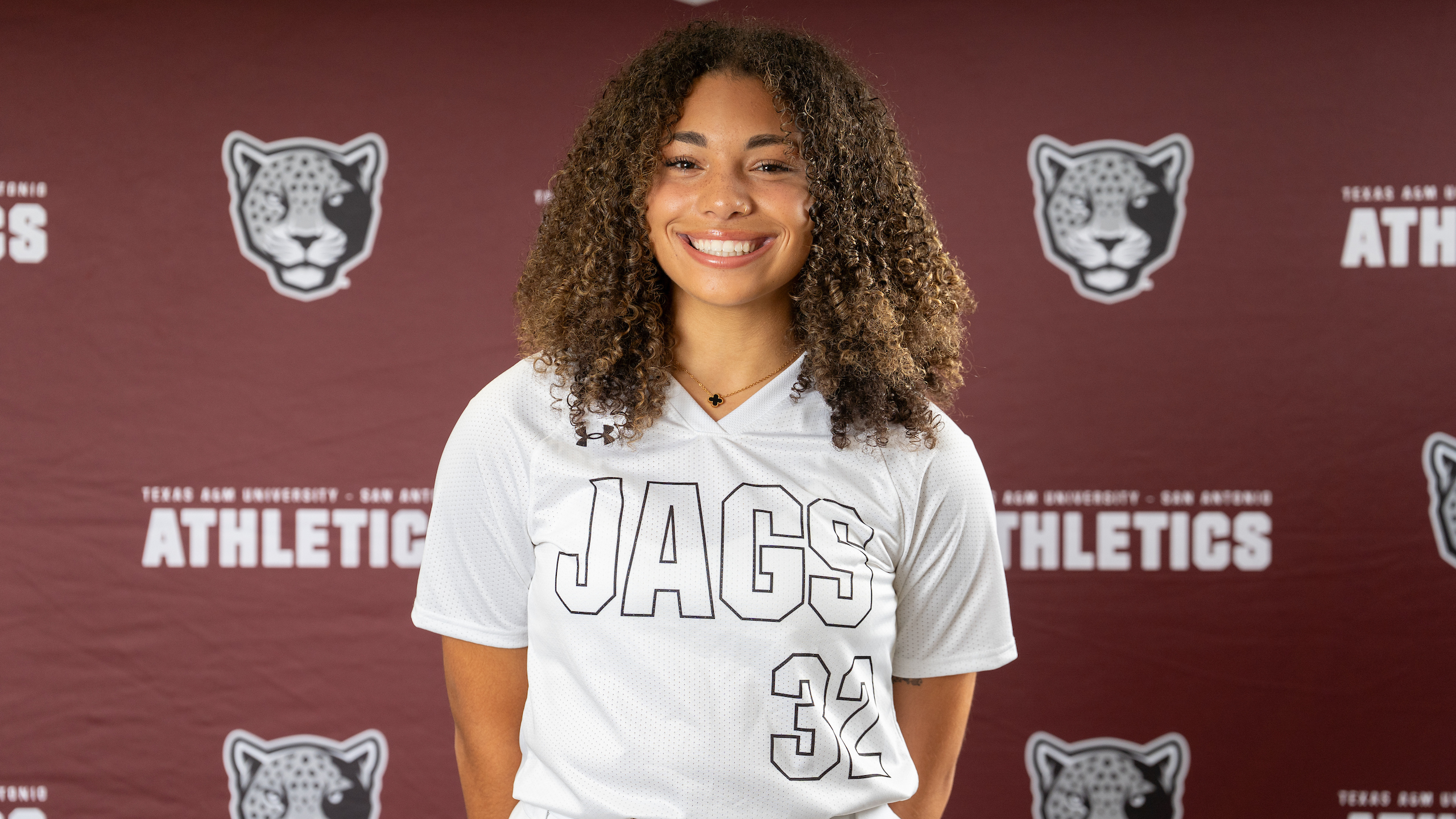 Headshot of Freshmen Kalia Flaherty, who hit her first career homerun on Saturday.